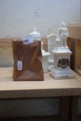 MIXED LOT CRESTED CHINA WARES TO INCLUDE REPRODUCTION NORTH WALSHAM MARKET CROSS, A ROSENTHAL