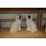 PAIR OF BESWICK STAFFORDSHIRE STYLE DOGS