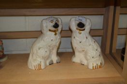 PAIR OF BESWICK STAFFORDSHIRE STYLE DOGS