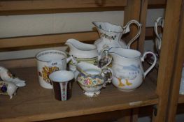 MIXED LOT VARIOUS DECORATED JUGS