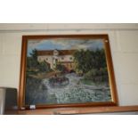 JOHN MUNNINGS, 'GREAT HENNY MILL', OIL ON BOARD, FRAMED