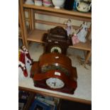 LATE 19TH CENTURY MANTEL CLOCK PLUS TWO OTHERS (3)