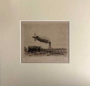 Marcel Jacque (French,19th century), R101 Airship, etching, signed and numbered (29) in pencil, 3.