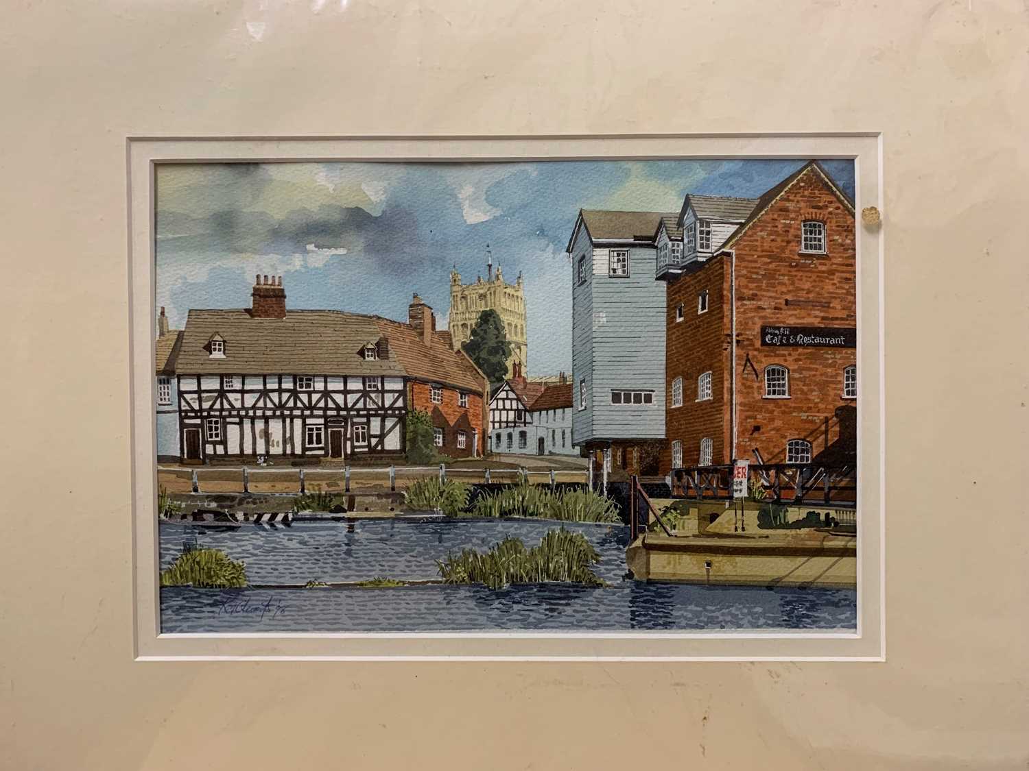 Roy Clements ( British, 20th century), Four watercolour and ink pictures: Broadway Cotswolds, - Image 2 of 4