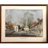 Roy Clements (British, 20th century), Buckinghamshire, watercolour and ink, signed, framed and