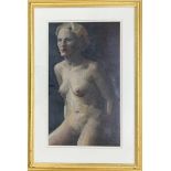 Violet Neish RSWS RGI (Scottish, 20th century), nude study, oil on board, 20x11ins, unsigned.