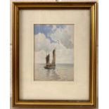 E.H. Martin (British, contemporary) sailing boat, watercolour, signed and dated (08), framed and