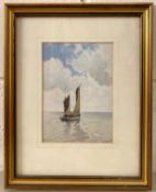 E.H. Martin (British, contemporary) sailing boat, watercolour, signed and dated (08), framed and