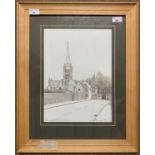 Keith Thickett (British, 20th century) limited edition print, 'Norwich Cathedral from Bishopgate',