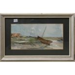 Jason Partner (British, 20th century), Hide Tide at Morston, watercolour, signed and dated (1990),