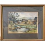 Mary Williams RWA (British, 20th century) rural scene, watercolour, signed, framed and glazed.