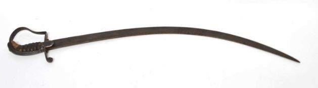 19th century 1796 pattern Lt Infantry flank officer's sabre (lacking scabbard) (handle retaining