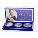 Prince William 21st birthday commemorative silver proof crown set