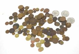 Quantity of mixed foreign copper coinage etc