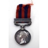 Victorian Indian General Service medal 1854-1895 with Burma 1887-89 clasp awarded to '406 Pte. A. E.