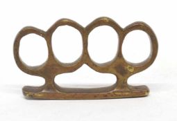 Early 20th century antique WWI period brass knuckleduster