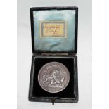 Hon East India Company British Mint silver 48mm medal for Seringapatam 1799 campaign against