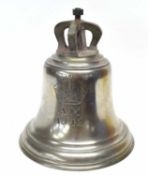 WWII 1942 dated RAF Air Ministry scramble bell with large Air Ministry (AM) under crown '1942'