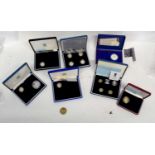 Small collection of Elizabeth II part sets of silver proof and other coins