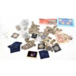 Box of mixed European coinage, mainly Elizabeth II