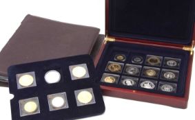 Cased Millionaires Mint collection of Kings and Queens of the UK in display case/box