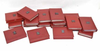 Seven leather cased UK Royal Mint proof sets to include 1992, 1993, 1993, 1999, 1996 1997 and