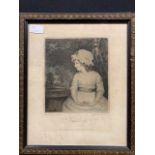 Pair of stipple engravings, after Reynolds, "Simplicity" and "The Age of Innocence".