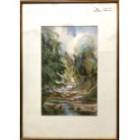 Herbert Walter Boyce (British, 20th Century), Northumberland scene, watercolour, signed. Framed