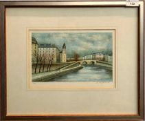 Andre Renoux (French, 20th century) coloured lithograph, limited edition, numbered (148/175) and