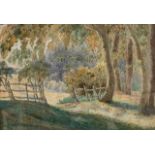 British,19th century, A set of woodland scapes, watercolour(s), initialed 'H.J.', dated 1880, 9.