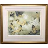 After Sir William Russell Flint (British, 20th century), 'Variation II', chromolithograph, limited