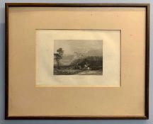 Edward Radclyffe (British,19th century) Stirling Castle, engraving, framed and glazed.