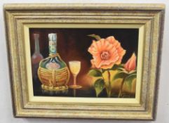 Kenneth Grant, (British, 20th century), A Still Life, oil on canvas, signed, 8.5 x 13.5ins