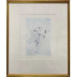 After Giovanni Battista Tiepolo, 'Apollo and Daphne', giclee, 24x6.5ins, framed and glazed.
