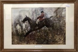 Sir Alfred James Munnings (British, 20th Century), 'The Huntsman, Ned on the Brown Mare', Offset