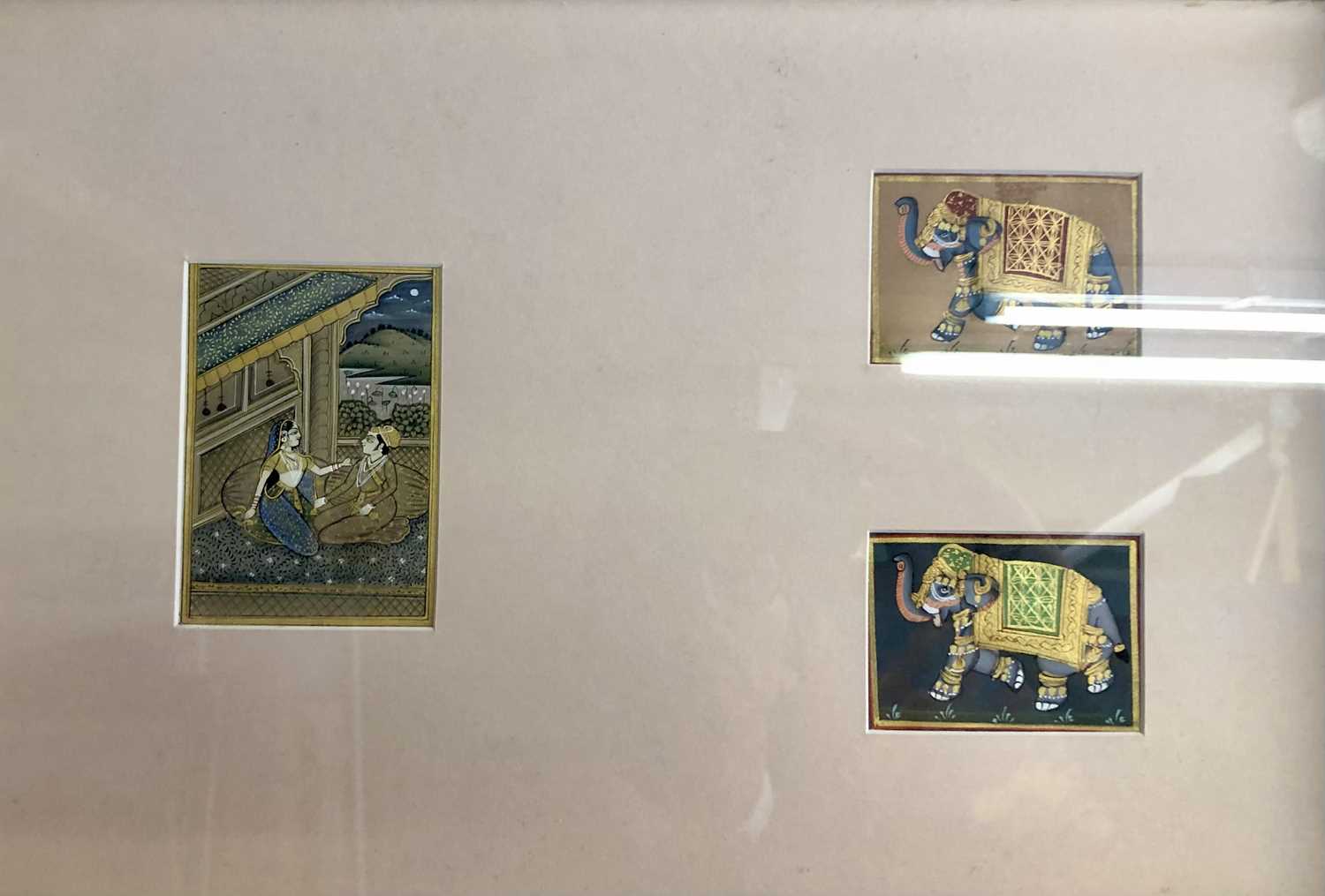 A collection of 19th and 20th Century South Asian paintings, depicting a variety of subjects, in - Image 5 of 5