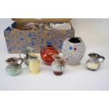 Small box containing quantity of West German pottery miniatures (7)