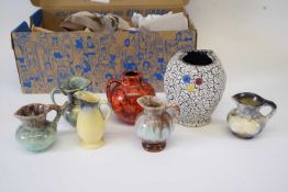 Small box containing quantity of West German pottery miniatures (7)