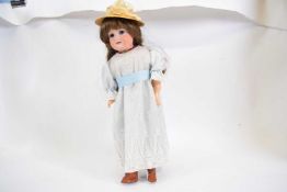 Late 19th/early 20th century doll with bisque head, marked 'Armand Marseille'