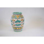 An Art Deco Bursley ware vase with a design by Charlotte Rhead artist's signature to base20cmGood