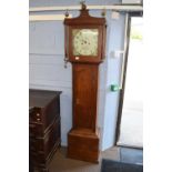 Thomas Pilch, North Walsham, 18th/early 19th century oak cased longcase clock, painted square dial