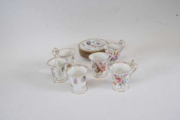 Quantity of Dresden coffee cups and saucers