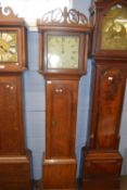 William Dowsing Halesworth, 30-hour longcase clock set in oak case with a pierced pediment over a