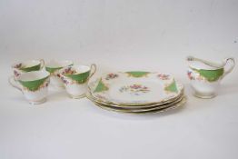 Quantity of Paragon Rockingham pattern tea wares, cups, saucers, side plates, milk jug, together