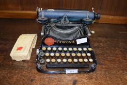 Vintage Corona typewriter