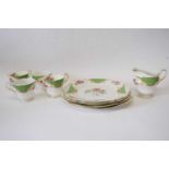 Quantity of Paragon Rockingham pattern tea wares, cups, saucers, side plates, milk jug, together