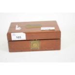 Wooden case from the City of Lincoln Working Standards Weights 8oz to 1/4 oz, (weights lacking)