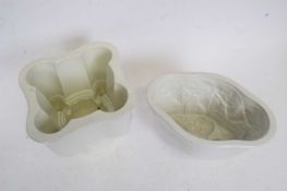 Two ceramic jelly moulds by Copeland