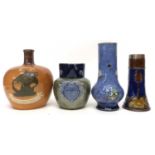 Quantity of Doulton wares including a Highland Whisky stoneware bottle, a commemorative jug, two