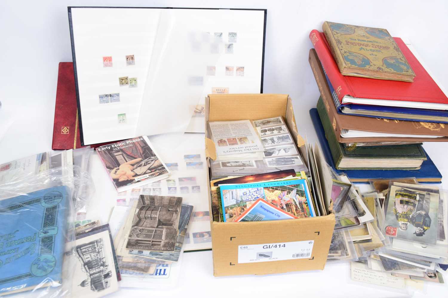 Large box containing copious quantity of postcards and stamp albums - Image 2 of 3